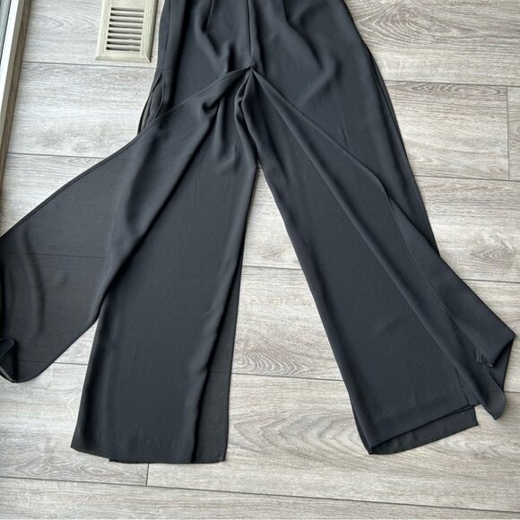 Melanie Lyne  Chiffon Two Layered Wide Leg Pants - Picture 9 of 14